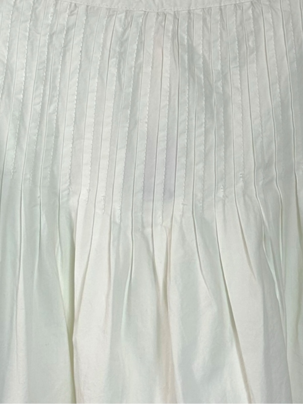 Free People Dainty Bohemian Vottage Peyton Pintuck Midi Skirt White Size 14 NWT - Picture 9 of 12